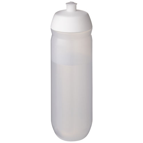 Bouteille de sport publicitaire 750 ml HydroFlex™ Clear Blanc et Givré